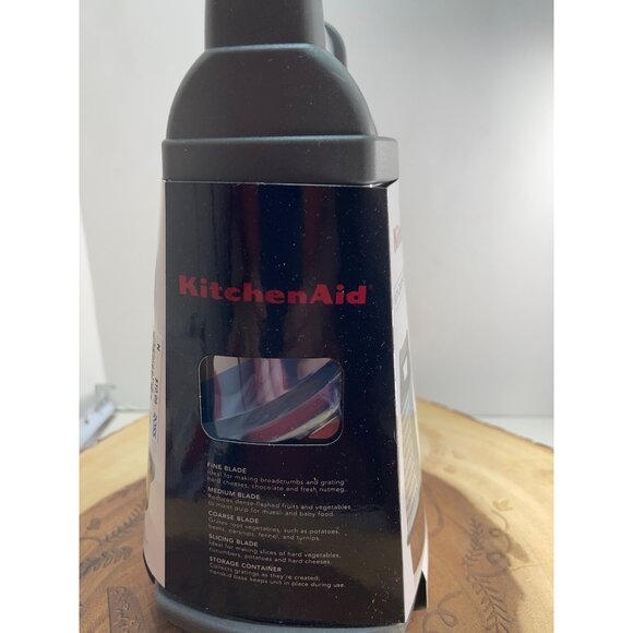 KitchenAid Box Grater With Covered Storage Container Gray NWT Dishwasher Safe - Picture 6 of 8